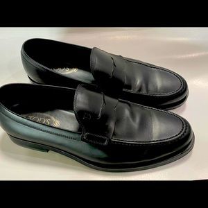 Tods loafer leather black